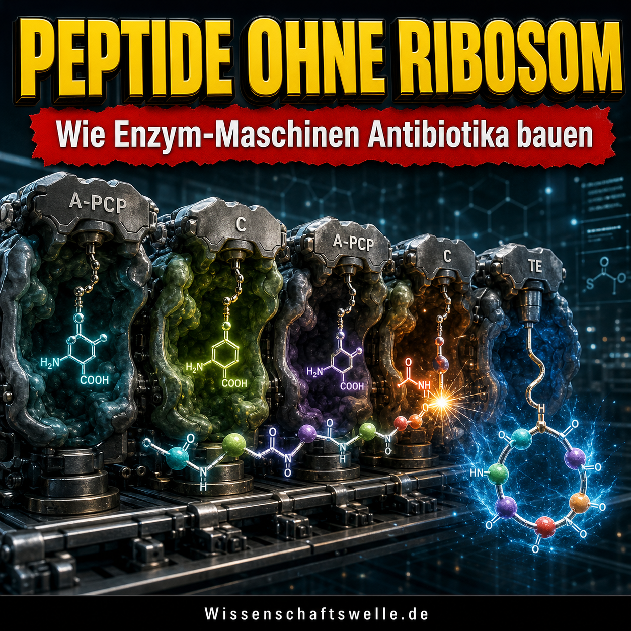 Die zweite Peptidsprache der Natur: Warum nichtribosomale Synthetasen einige unserer stärksten Wirkstoffe bauen