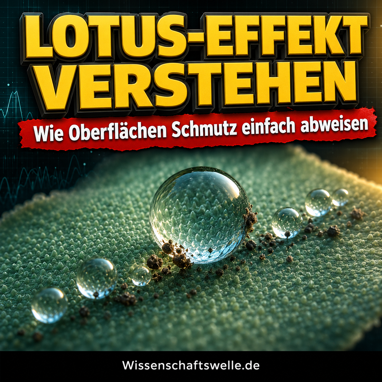 Lotus-Effekt: Wie Mikrostrukturen selbstreinigende Oberflächen möglich machen und warum die Technik noch nicht perfekt ist