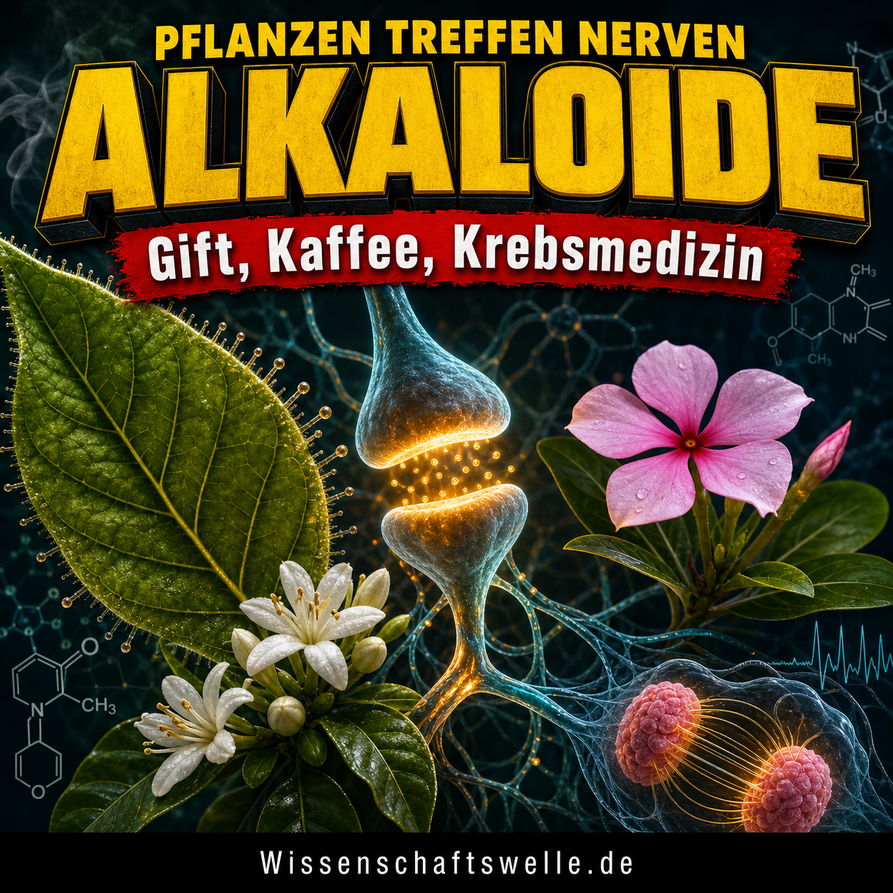 Wenn Pflanzen Nerven treffen: Wie Alkaloide zu Gift, Kaffee und Krebsmedizin wurden
