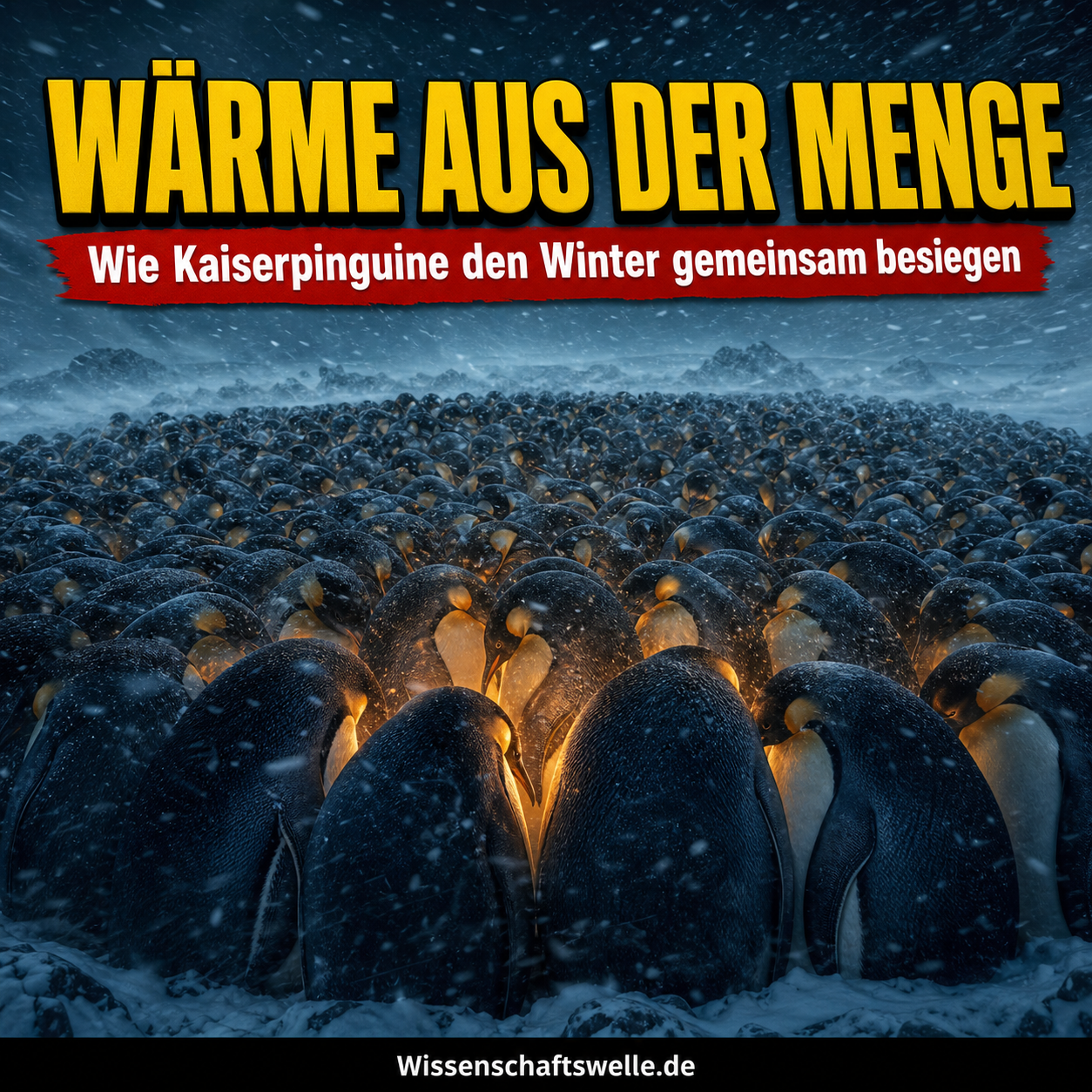 Wärme aus der Menge: Wie Kaiserpinguine aus einer Kolonie eine Überlebensmaschine machen