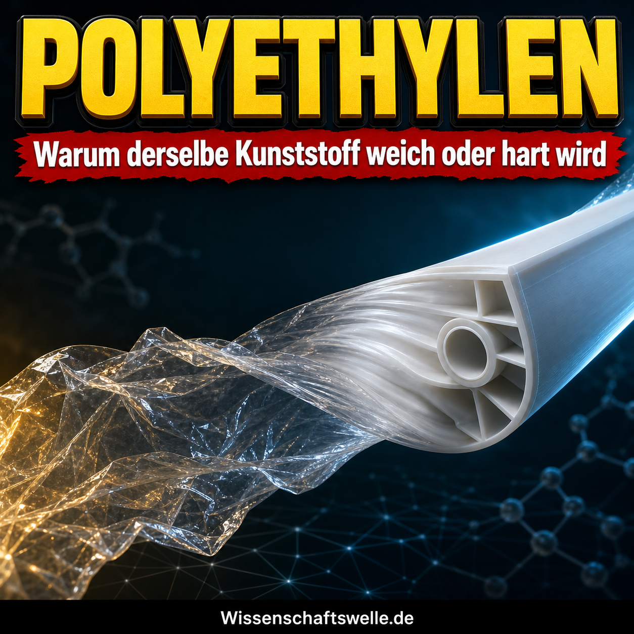 Polyethylen hält die Massenwelt zusammen: Warum derselbe Kunststoff als Folie, Flasche und Rohr endet
