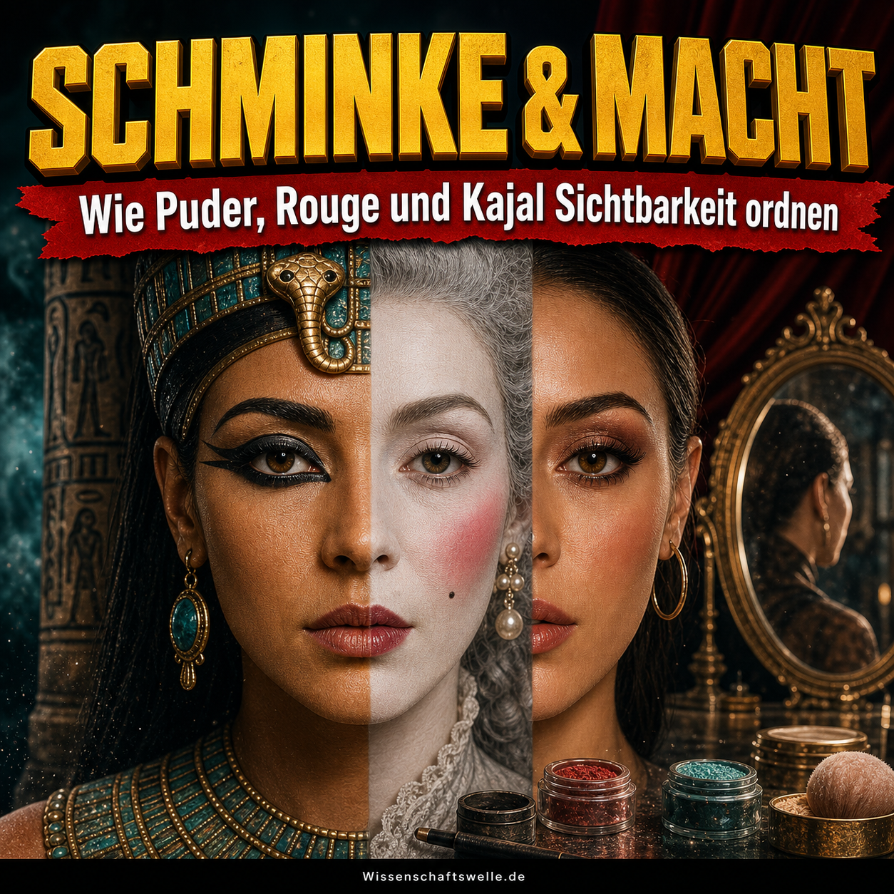 Schminke war nie nur schön: Wie Puder, Rouge und Kajal Sichtbarkeit ordnen