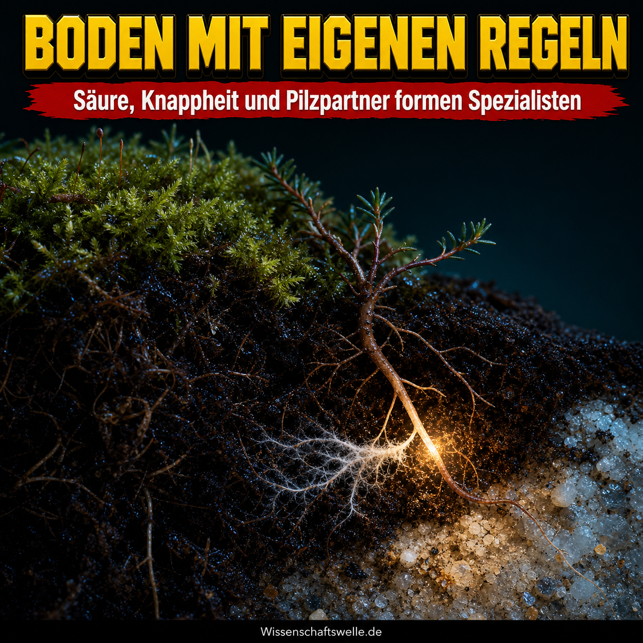 Saure Böden: Wie Heide, Torfmoos und Pilze aus Knappheit einen Lebensraum machen