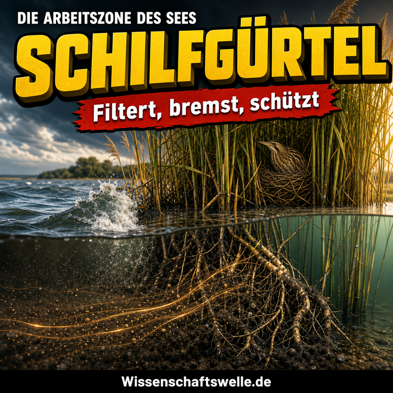 Schilfgürtel am See: Die übersehene Arbeitszone zwischen Welle, Nährstoff und Vogelnest