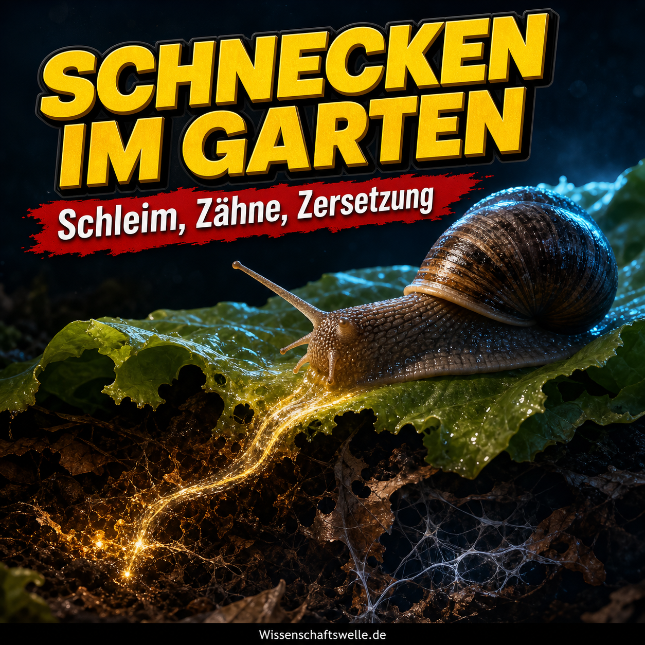 Schnecken im Garten sind mehr als Salatdiebe: Warum Schleim, Zähne und Zersetzung in dasselbe Tier gehören
