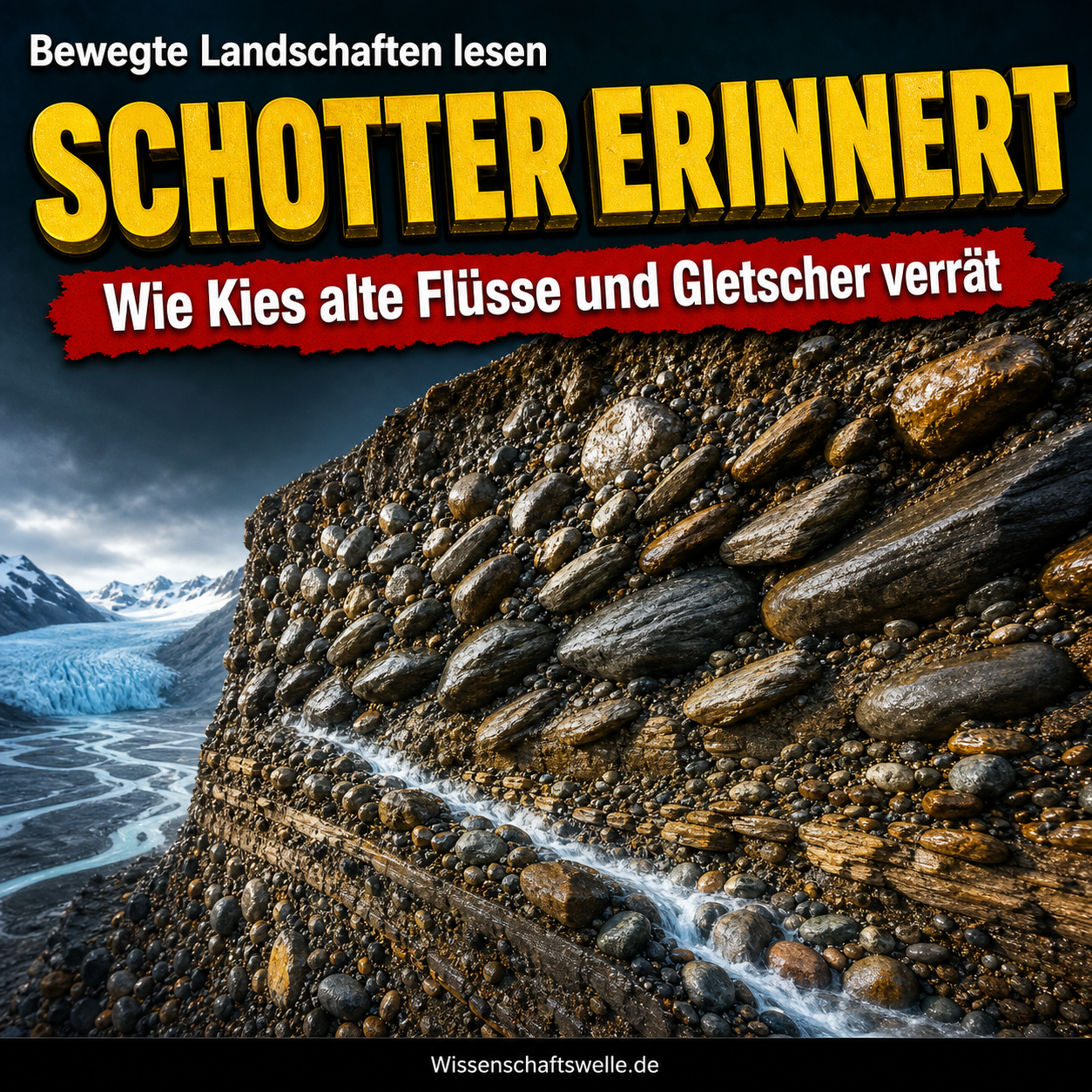 Schotter merkt sich Bewegung: Wie Kies und Geröll frühere Landschaften lesbar machen