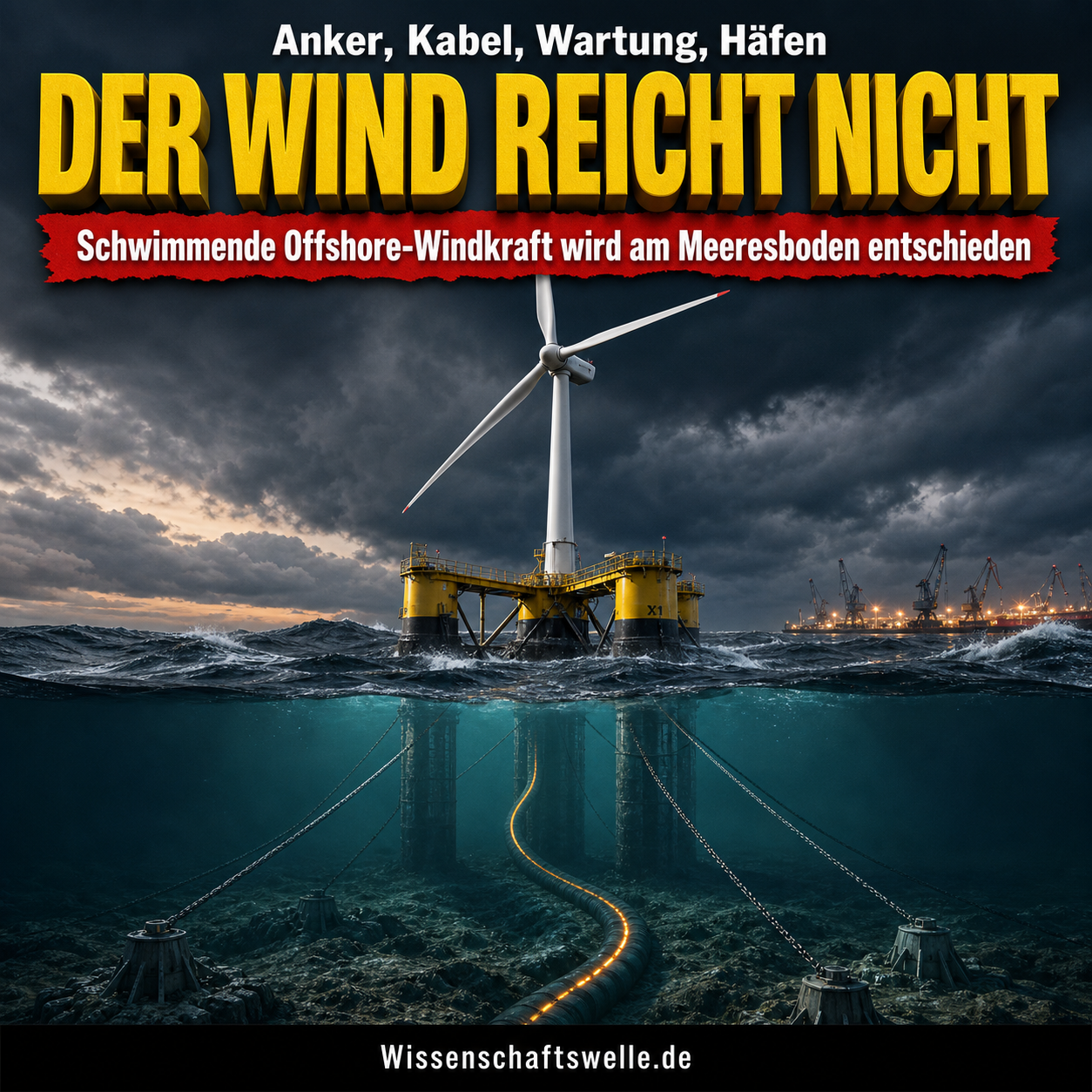 Der Wind reicht nicht: Warum schwimmende Offshore-Windkraft am Meeresboden, an Kabeln und an Häfen entschieden wird
