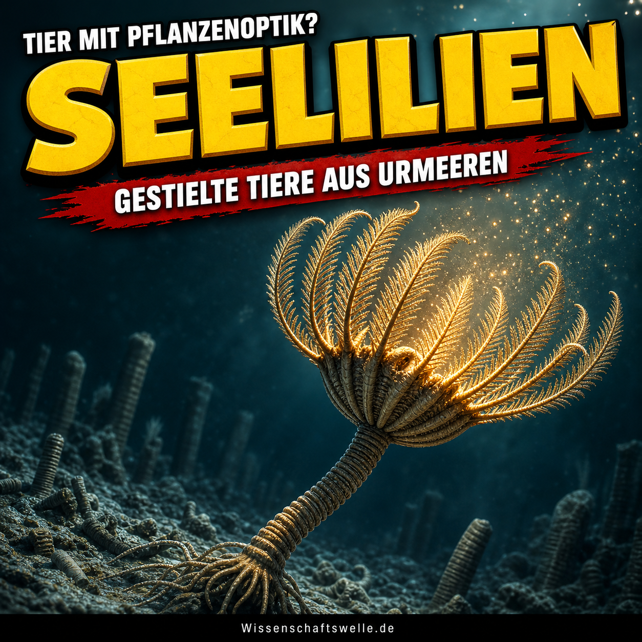 Seelilien sind keine Unterwasserblumen: Wie ein Tierkörper Pflanzenoptik erzeugt
