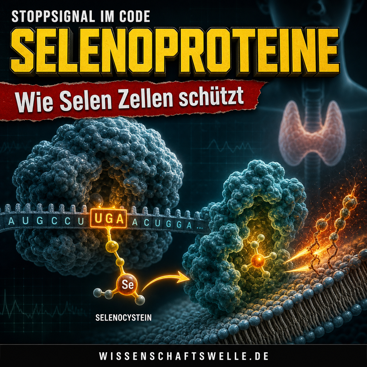 Selenoproteine: Warum der Körper ein Stoppsignal ignoriert, um seine empfindlichsten Schutzsysteme zu bauen
