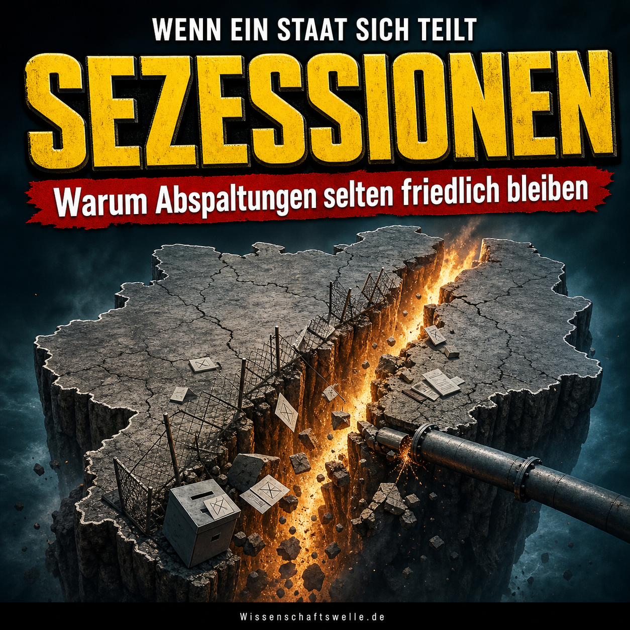 Kein sauberer Schnitt: Warum Sezessionen fast nie friedlich verlaufen