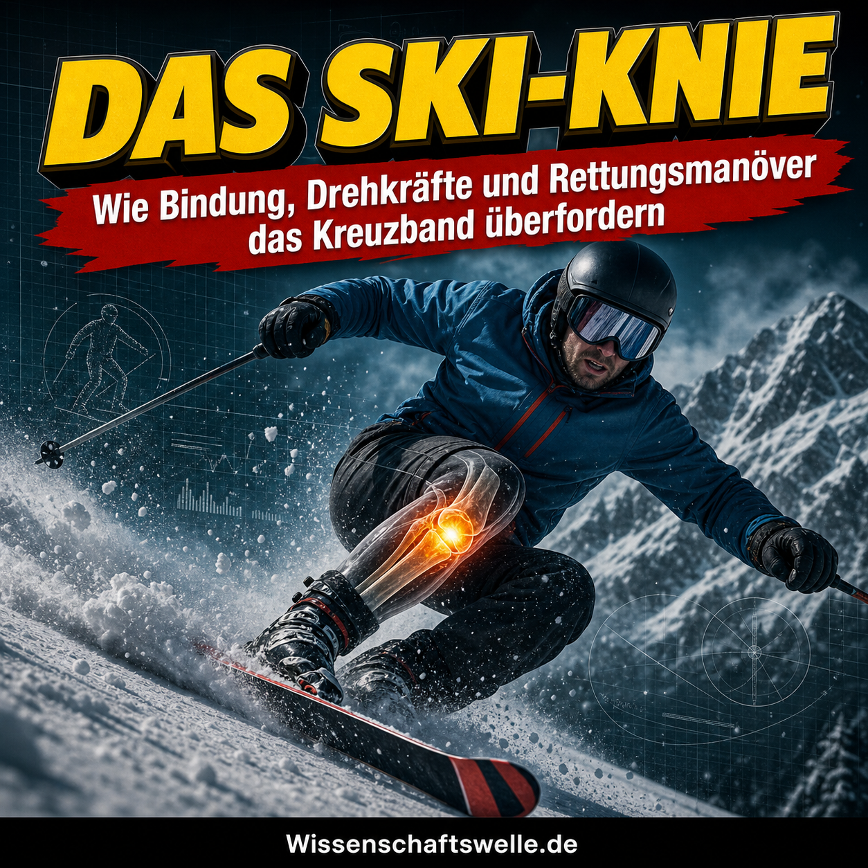 Das Knie fährt immer mit: Warum Skiverletzungen oft lange vor dem Sturz beginnen