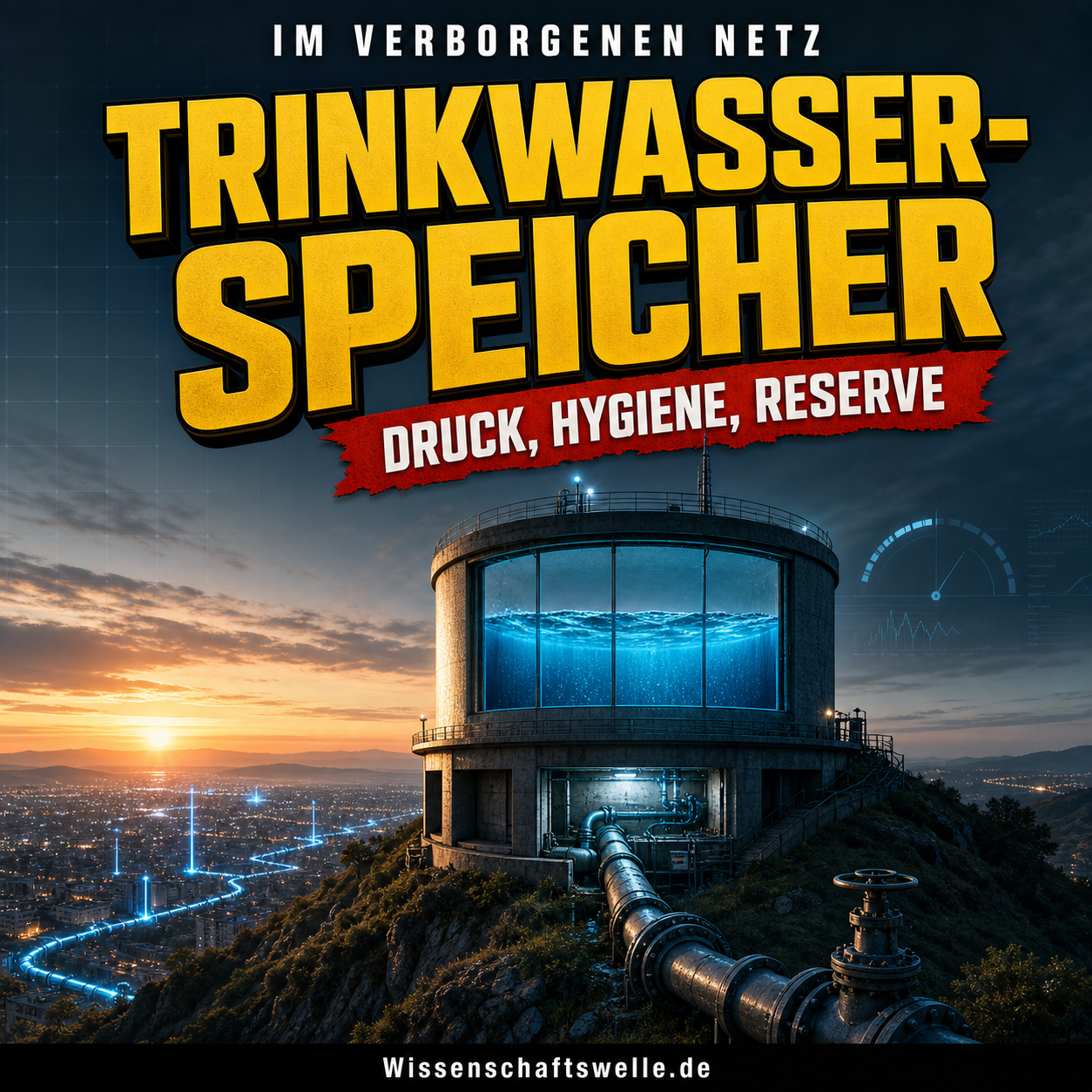 Mehr als volle Becken: Wie Trinkwasser-Reservoirs Druck, Hygiene und Krisenfestigkeit im Netz ordnen