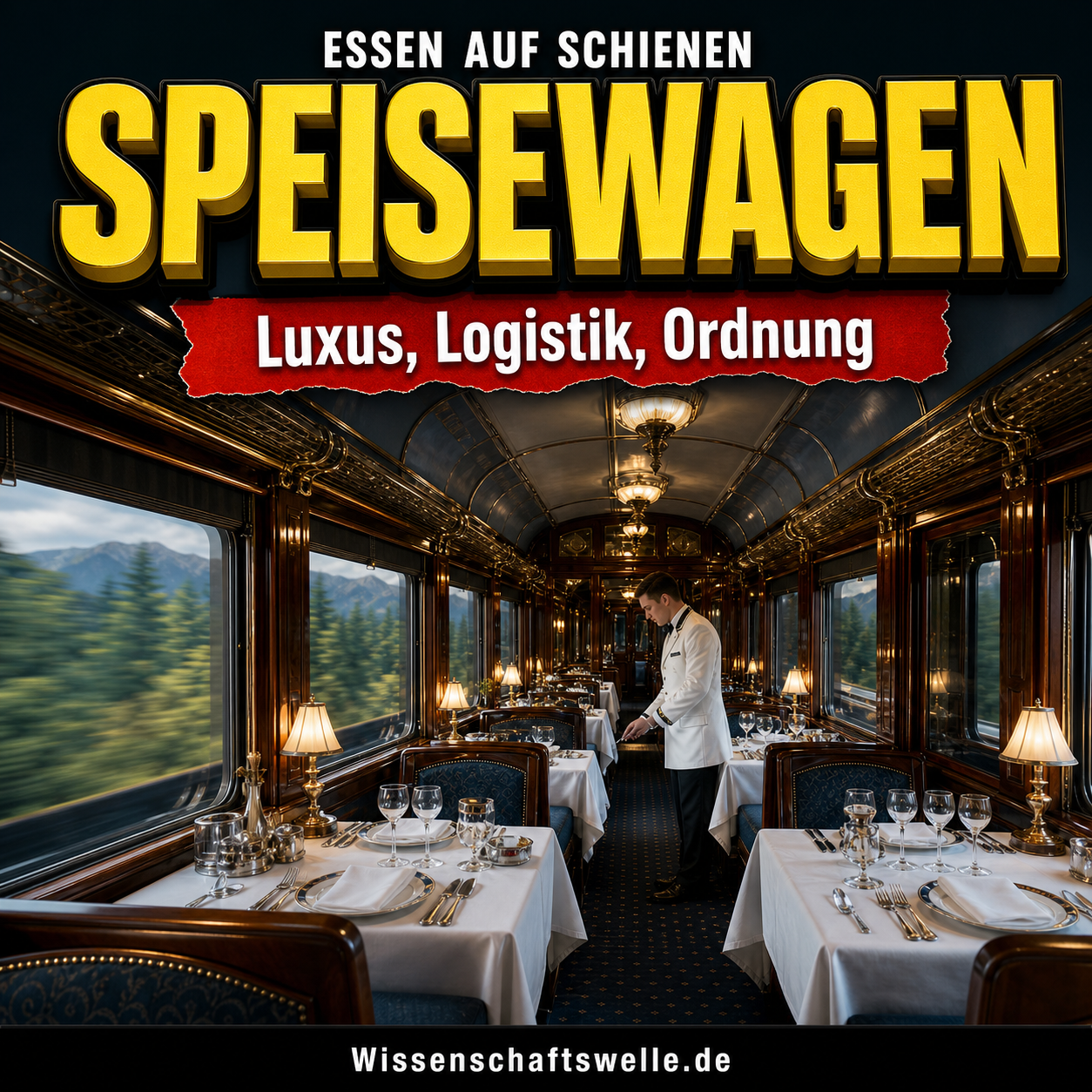 Der Speisewagen war nie nur Service: Wie Essen auf Schienen Luxus, Logistik und Ordnung inszenierte