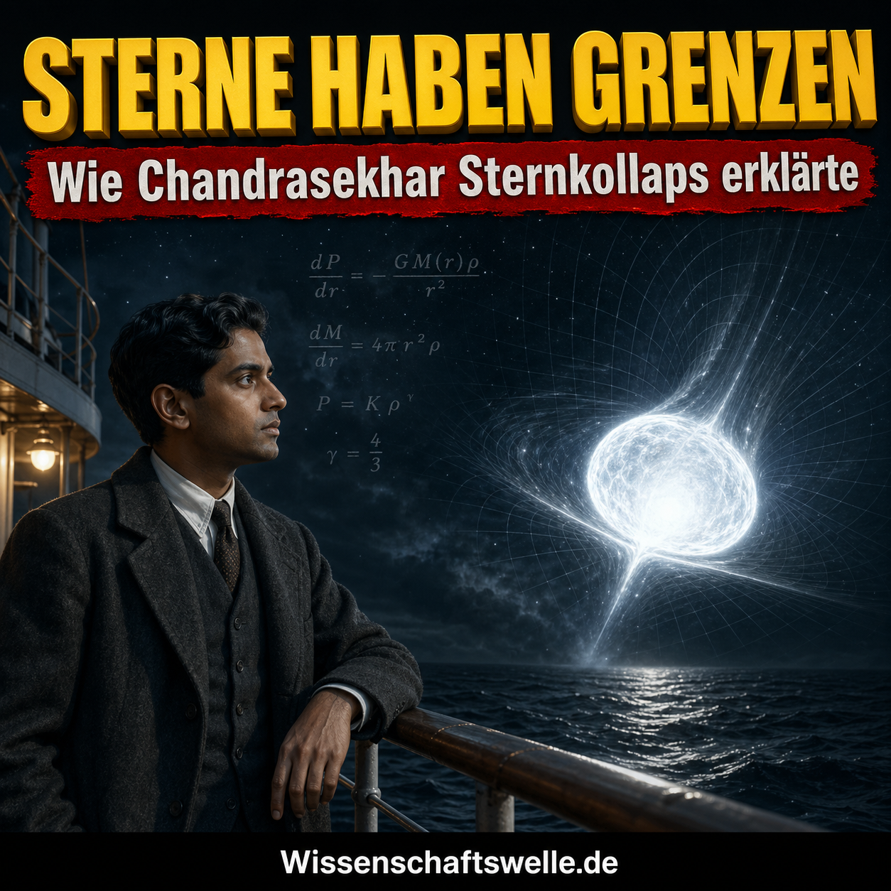 Subrahmanyan Chandrasekhar und die Chandrasekhar-Grenze: Wie ein junger Physiker das Ende der Sterne neu denken ließ