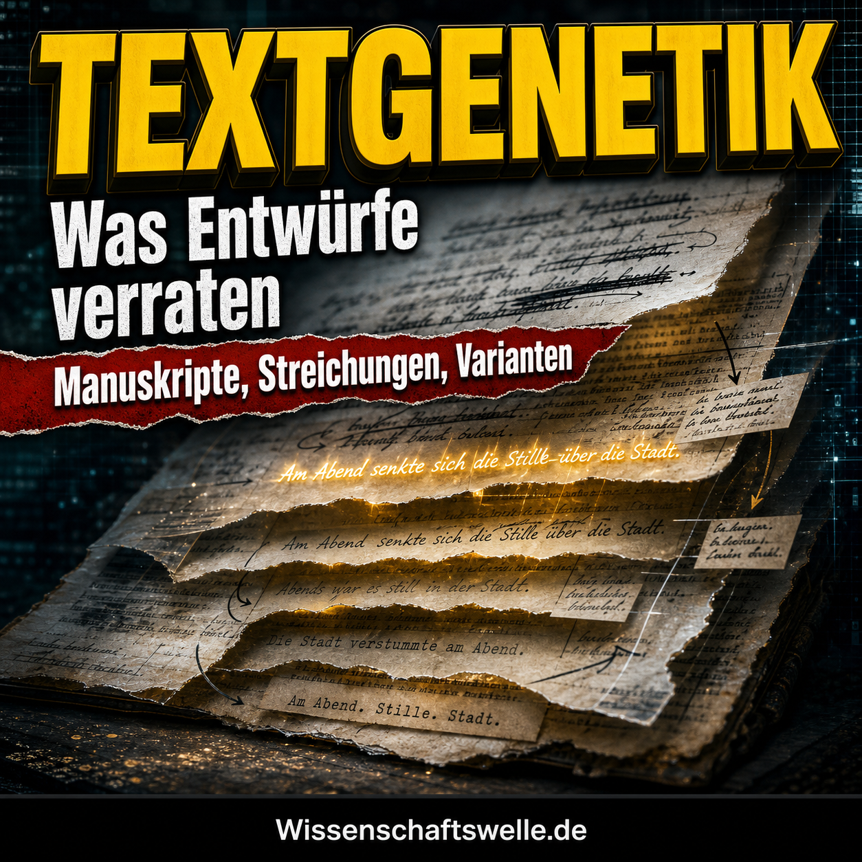 Bevor der Satz stillsteht: Wie Textgenetik Literatur beim Entstehen zeigt
