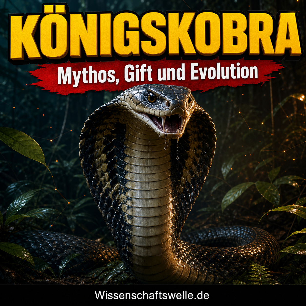 Königskobras Giftprojektil: Wie Spuckverhalten, Anatomie und Abwehrmechanismen zusammenwirken