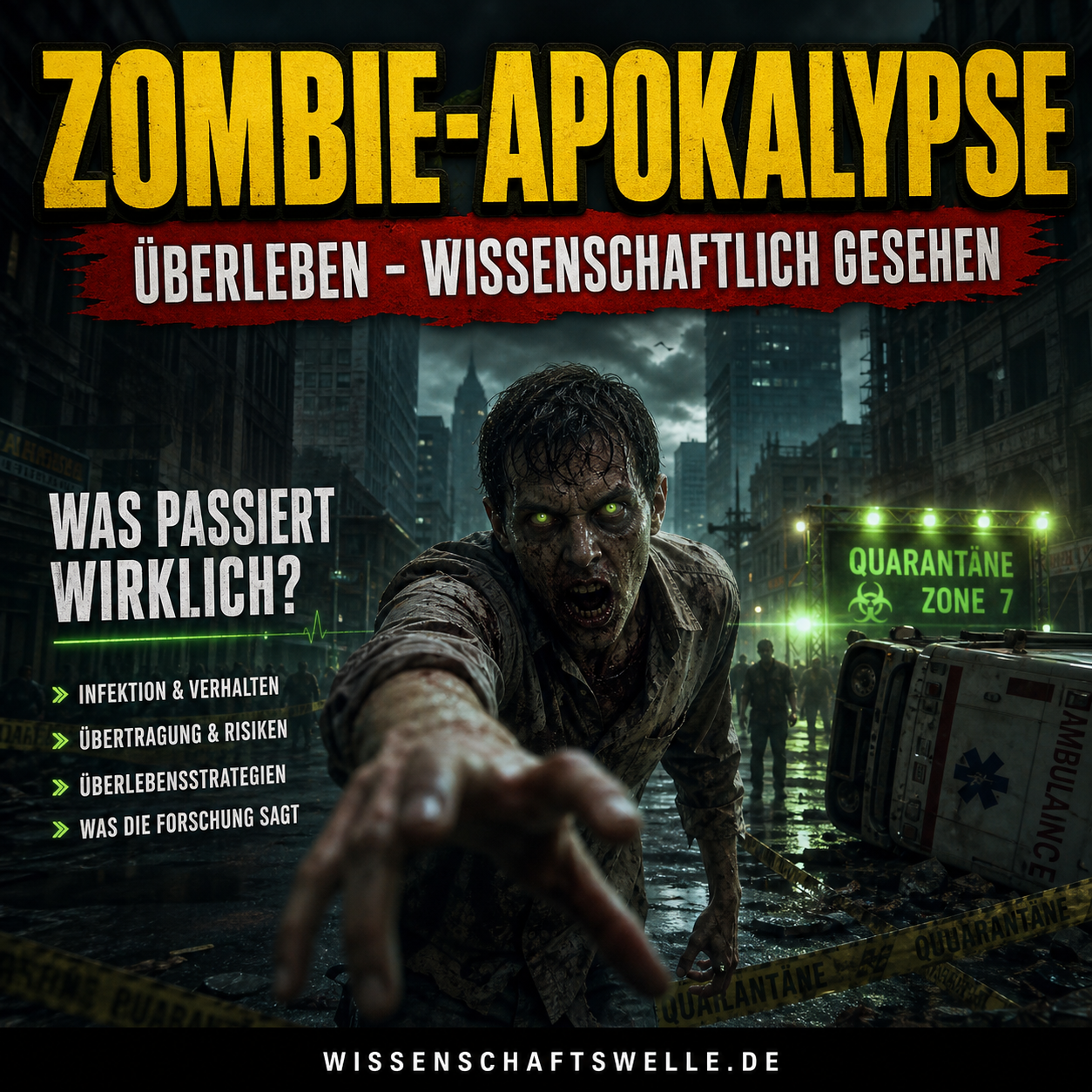 Überleben in der Zombie-Apokalypse – Wissenschaftlich gesehen
