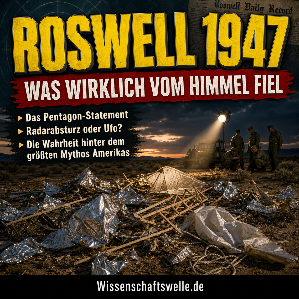 UFO in Roswell – Was wirklich 1947 vom Himmel fiel