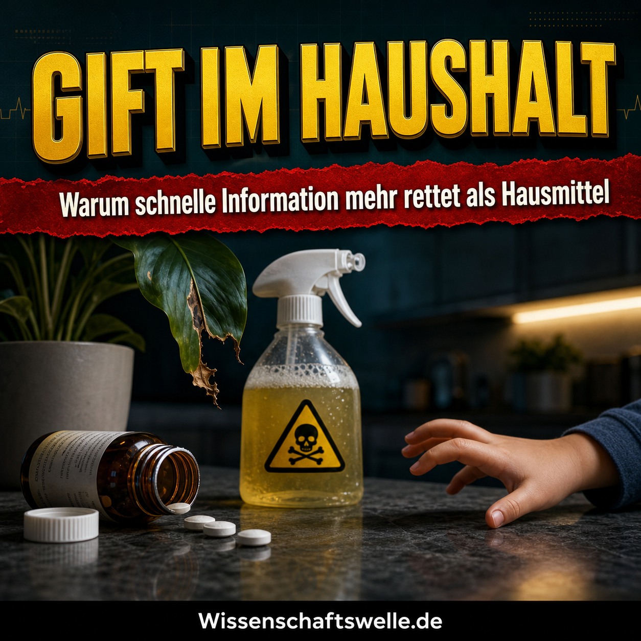 Wenn der falsche Schluck zum Notfall wird: Warum bei Vergiftungen im Haushalt Information wichtiger ist als Hausmittel