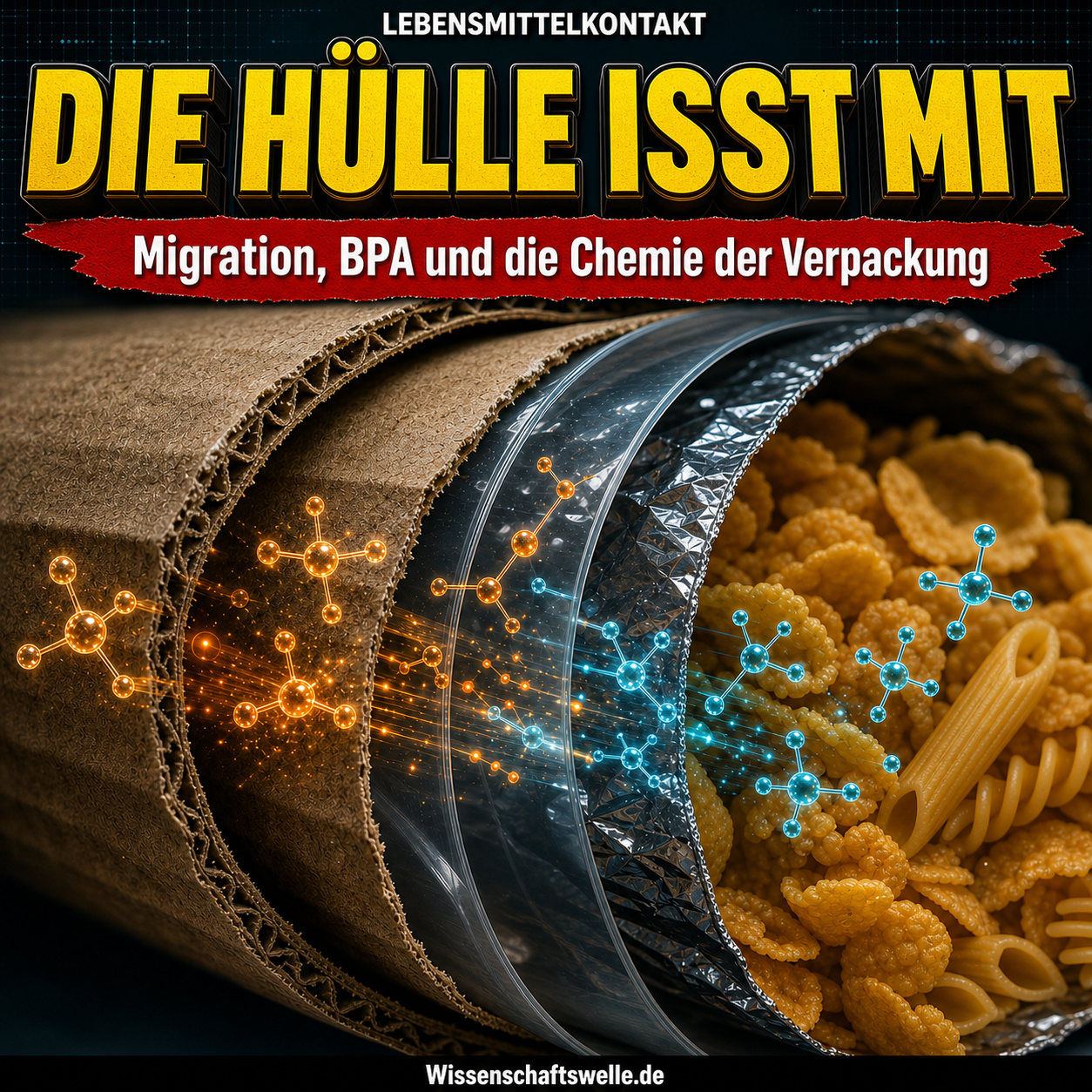 Die Hülle isst mit: Was Verpackungen in Lebensmittel tragen können