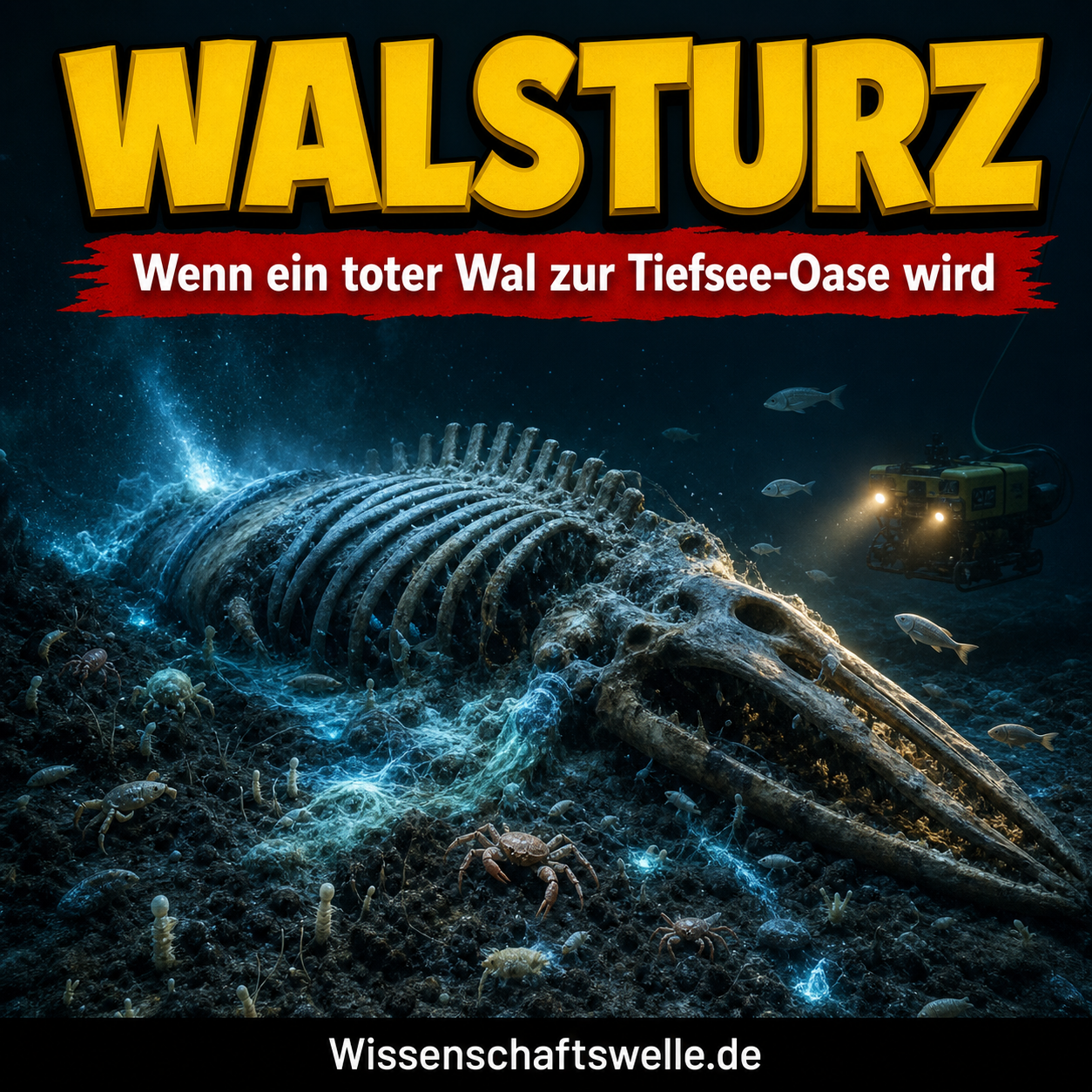 Wenn ein Wal zum Meeresboden wird