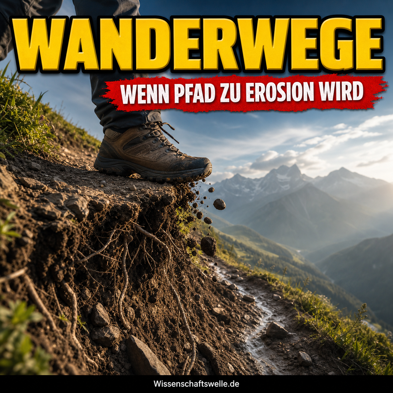 Wanderwege als Erosionslinien: Wie Tritte, Wasser und Abkürzungen Naturräume umbauen