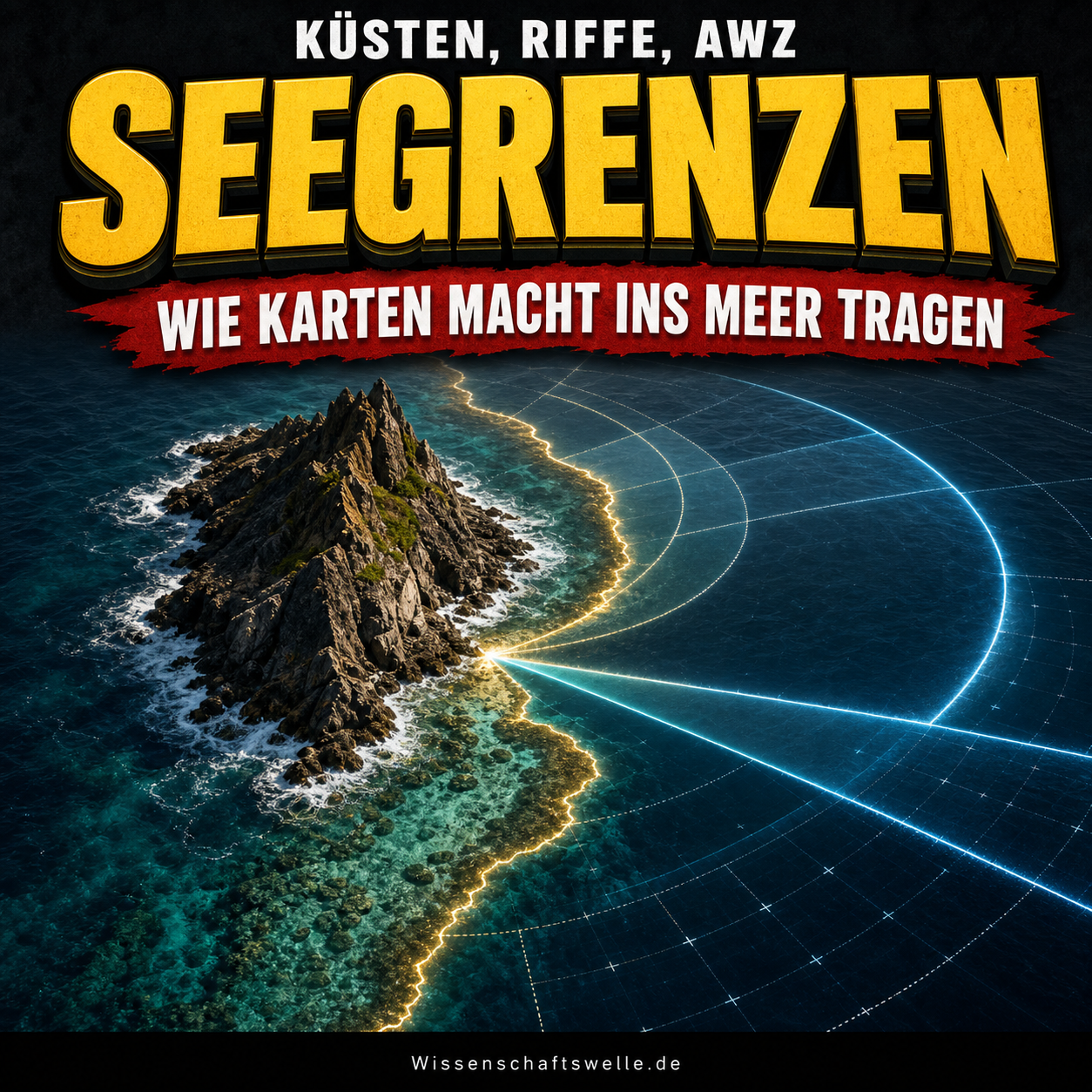 Seegrenzen beginnen an der Niedrigwasserlinie: Wie Küstenkarten Macht ins Meer tragen
