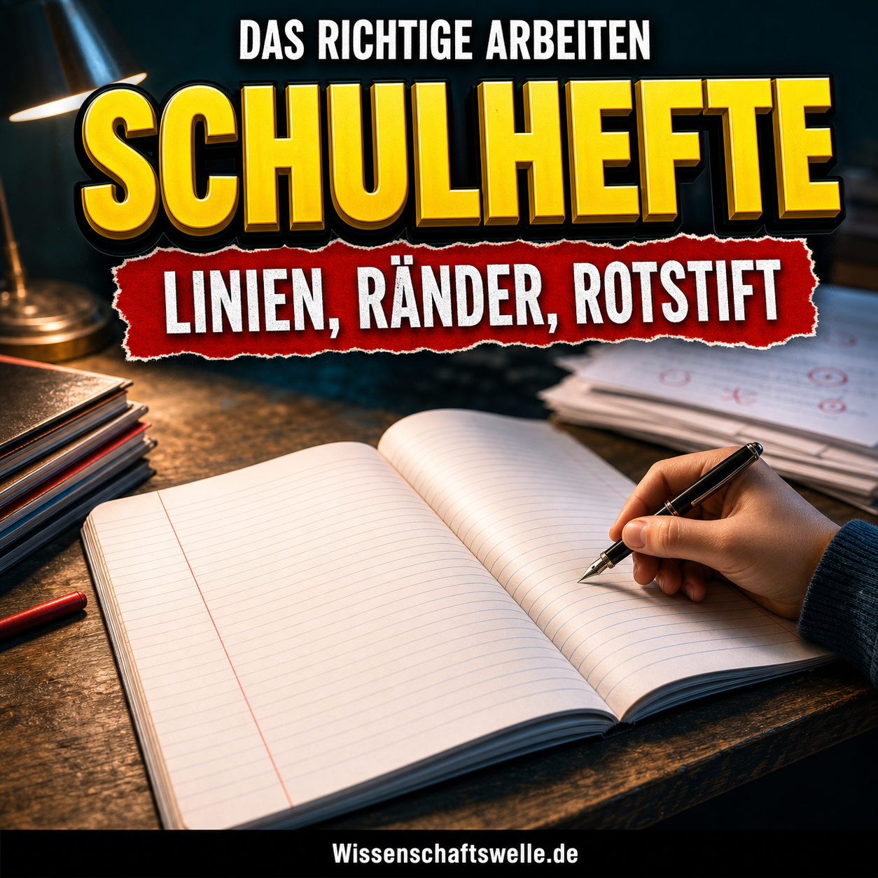 Das Schulheft ist kein neutrales Papier: Wie Linien, Ränder und Rotstift das richtige Arbeiten einüben
