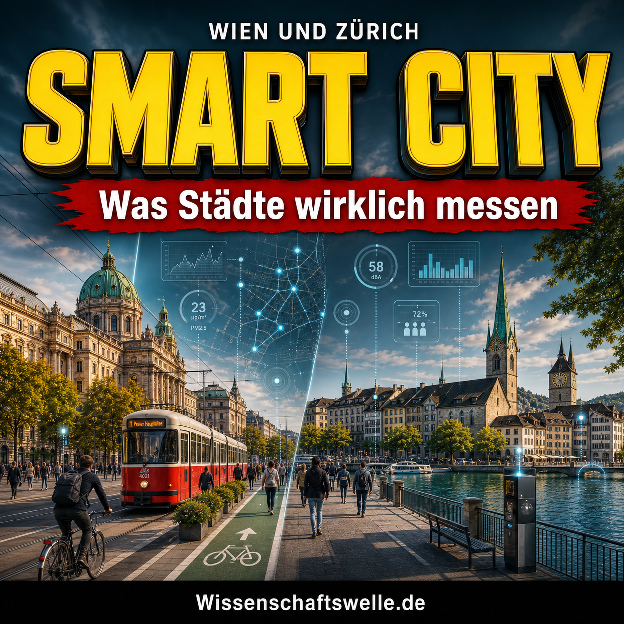 Smart City ohne Nebelmaschine: Was Wien und Zürich tatsächlich messen