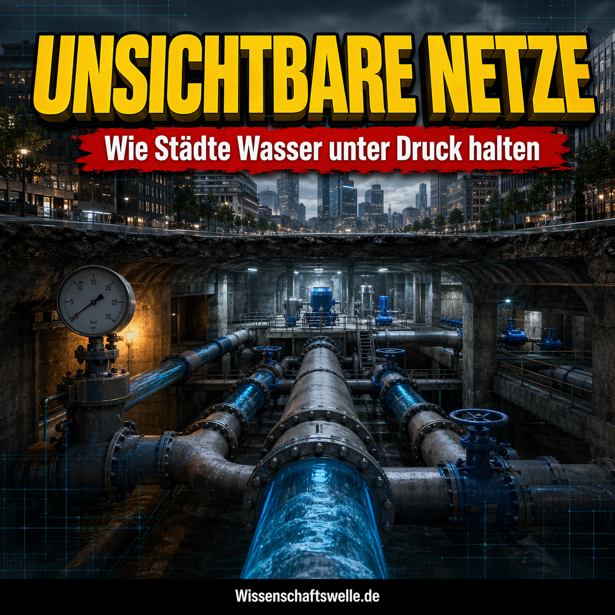 Wasserleitungen, Pumpen, Druckzonen: Die verborgene Infrastruktur des Alltags