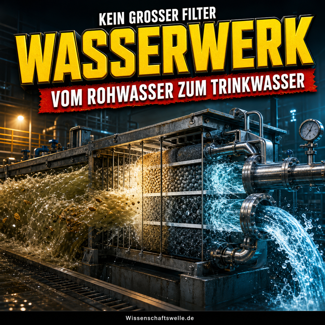 Ein Wasserwerk ist keine große Filterkanne: Wie Prozessketten Rohwasser zu Trinkwasser machen