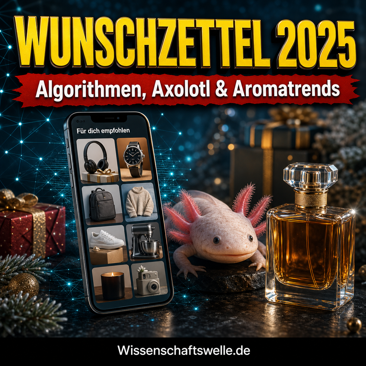 Weihnachtsgeschenke Trends 2025: Wie Algorithmen, Axolotl und Aromatrends unsere Wunschzettel schreiben