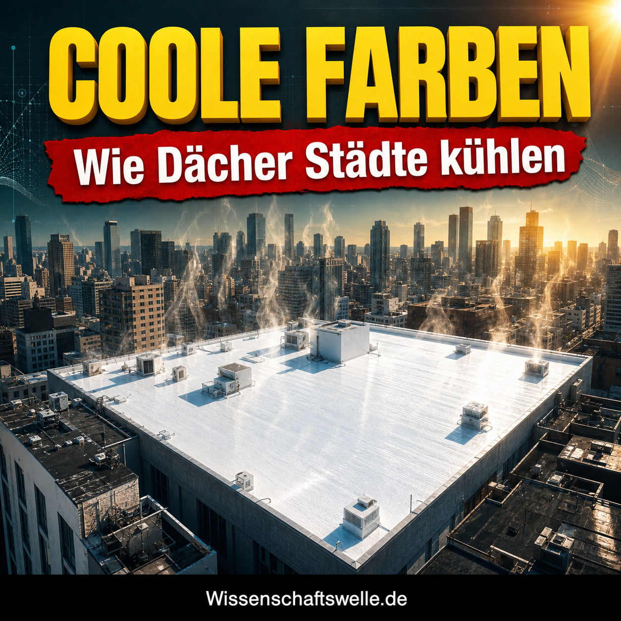 Wenn Häuser schwitzen lernen: Die geniale Farbe gegen städtische Hitze.