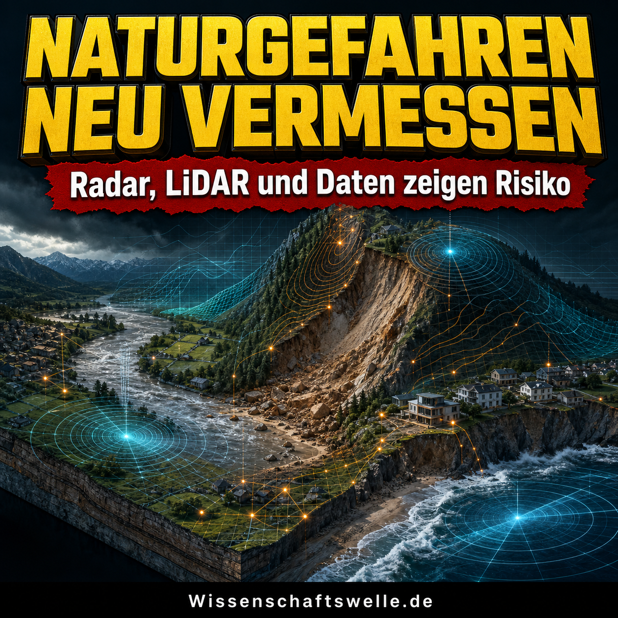 Die neue Kartografie der Gefahr: Wie Radar, LiDAR und Echtzeitdaten Naturgefahren neu vermessen