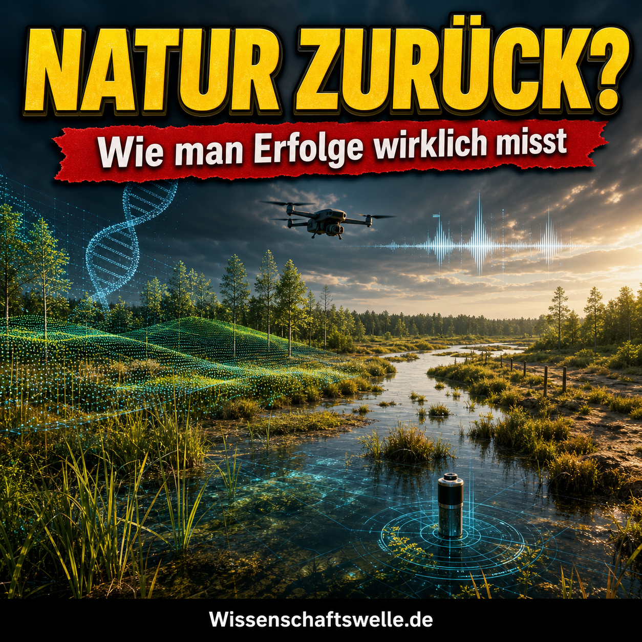 Renaturierung braucht neue Augen: Wie DNA, LiDAR und Klangmessung zeigen, ob Natur wirklich zurückkehrt