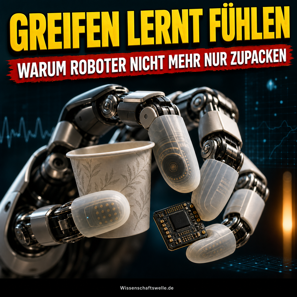 Greiftechnik wird zur Intelligenzfrage: Wie Robotik lernt, eine empfindliche Welt sicher anzufassen