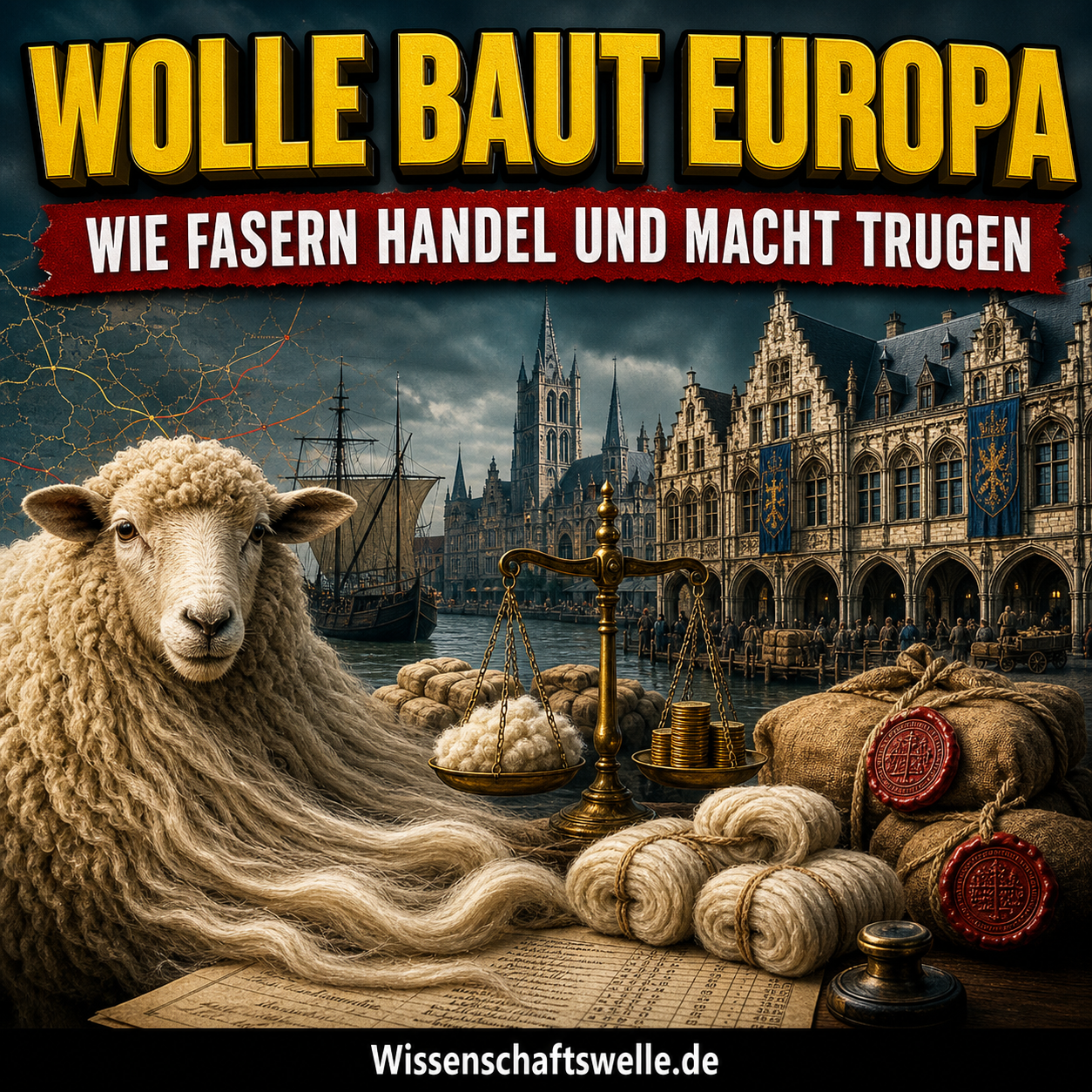 Wolle, Geld, Macht: Wie der Wollhandel Städte, Steuern und Europas Mittelalter umbaute