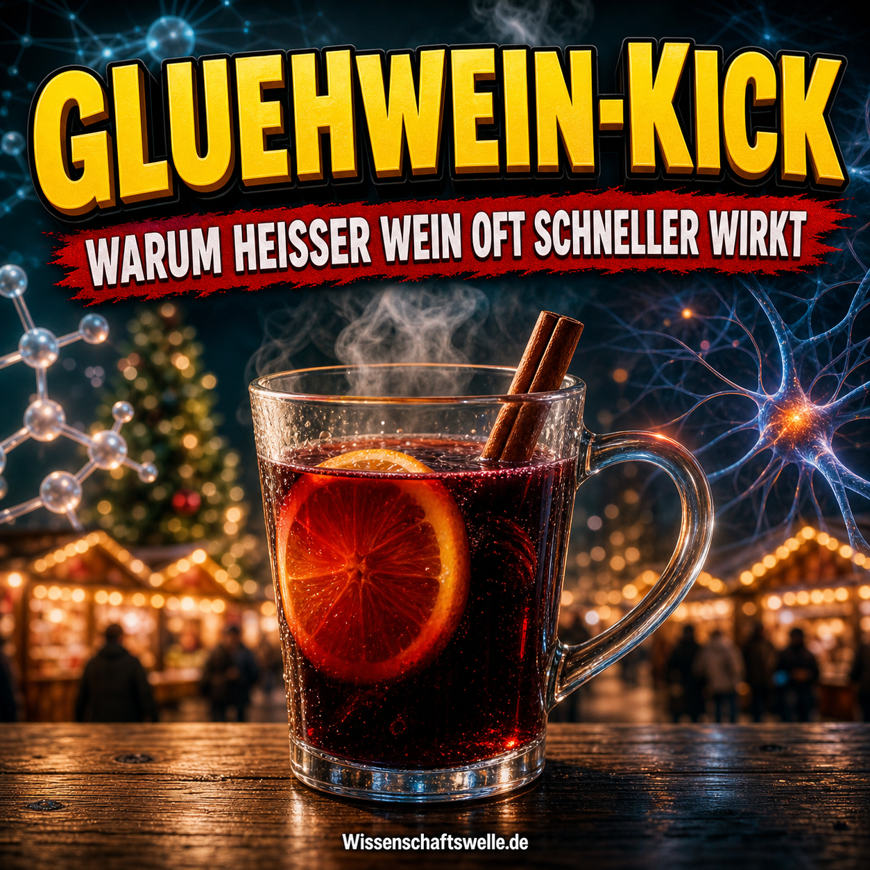 Wirkung von Glühwein: Warum der Weihnachtsmarkt-Drink schneller knallt als Wein