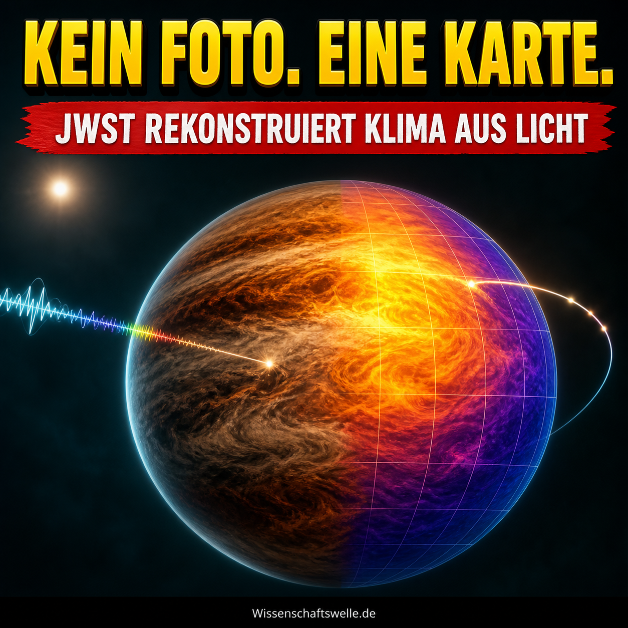 Wetterkarten ferner Welten: Wie JWST Exoplanetenklima sichtbar macht