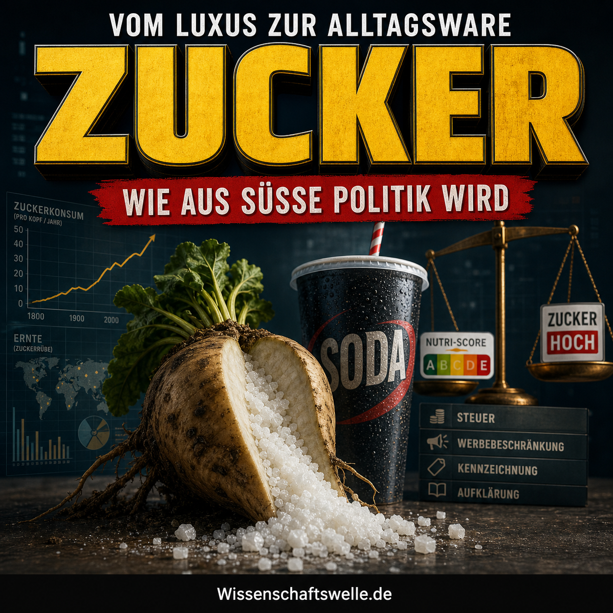 Zucker als Feindbild: Von der Rübe zur Regulierung
