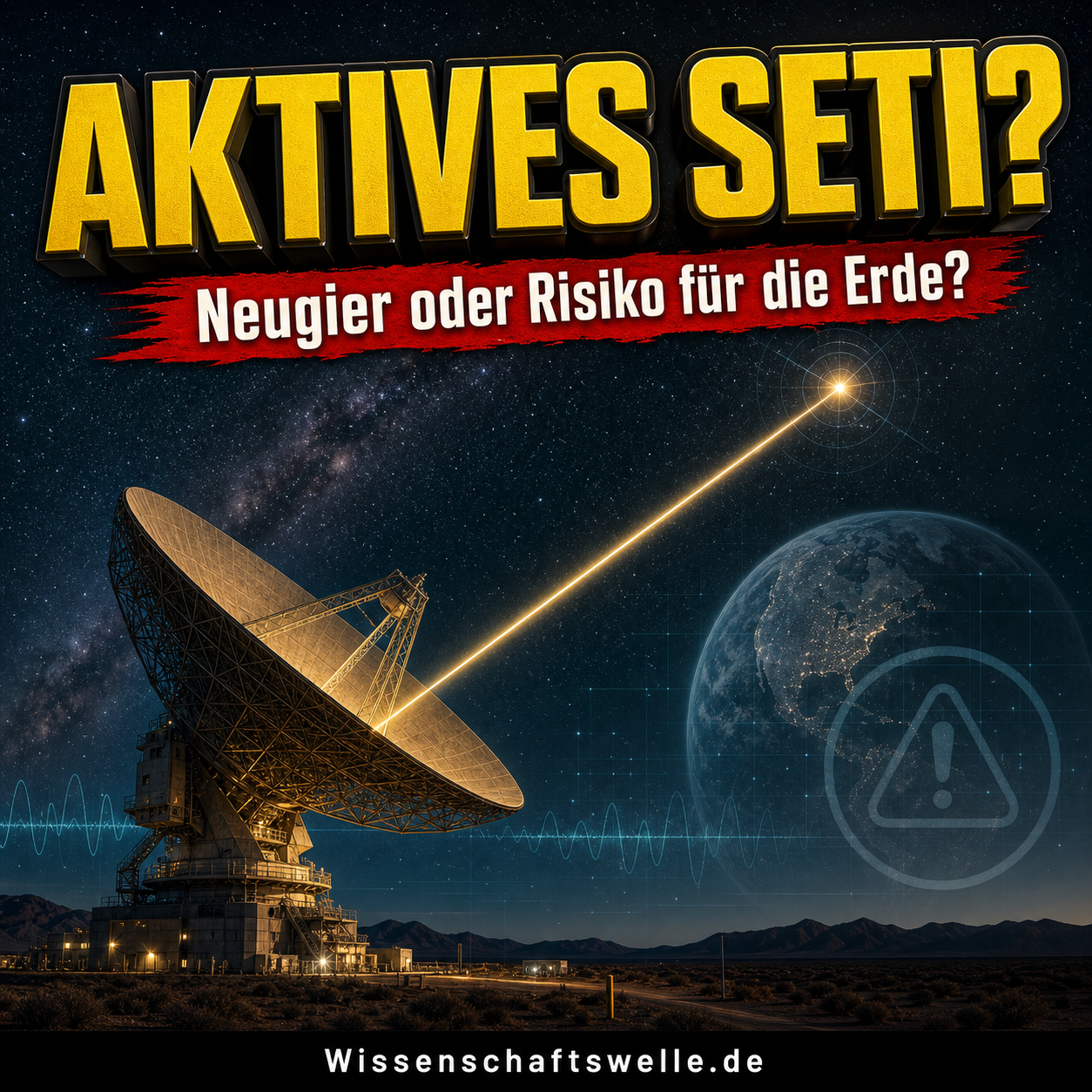 Zwischen Neugier und Vorsorge: Risiken aktiver SETI und das METI-Moratorium